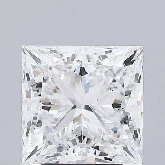 Lab-Grown Princess Diamond - 3.52 Carats, D Color, VS2 Clarity - Sustainable Luxury and Dazzling Brilliance-IGI·Certified