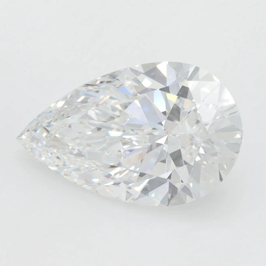 Lab-Grown Pear Diamond - 4.06 Carats, E Color, VVS1 Clarity - Sustainable Luxury and Dazzling Brilliance-GIA·Certified