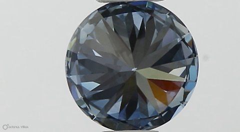 Lab-Grown ROUND Diamond - 0.37 Carat, Fancy Vivid Blue Color, VVS2 Clarity | Sustainable Luxury, Dazzling Brilliance | IGI | Certified LG553257473