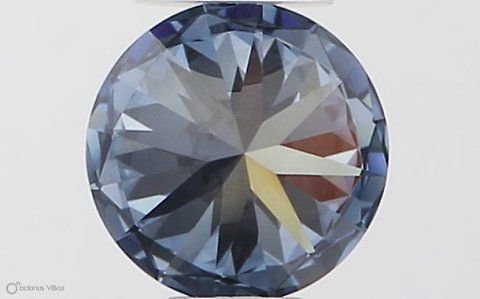 Lab-Grown ROUND Diamond - 0.35 Carat, Fancy Vivid Blue Color, VVS1 Clarity | Sustainable Luxury, Dazzling Brilliance | IGI | Certified LG553257485