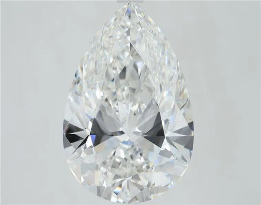 Lab-Grown Pear Diamond - 5.08 Carats, F Color, VVS2 Clarity - Sustainable Luxury and Dazzling Brilliance-IGI·Certified