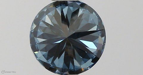 Lab-Grown ROUND Diamond - 0.46 Carat, Fancy Vivid Blue Color, VVS2 Clarity | Sustainable Luxury, Dazzling Brilliance | IGI | Certified LG581331131