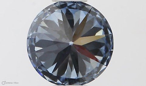 Lab-Grown ROUND Diamond - 0.6 Carat, Fancy Vivid Blue Color, VS2 Clarity | Sustainable Luxury, Dazzling Brilliance | IGI | Certified LG581331257