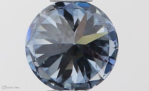 Lab-Grown ROUND Diamond - 0.35 Carat, Fancy Vivid Blue Color, SI1 Clarity | Sustainable Luxury, Dazzling Brilliance | IGI | Certified LG553257580