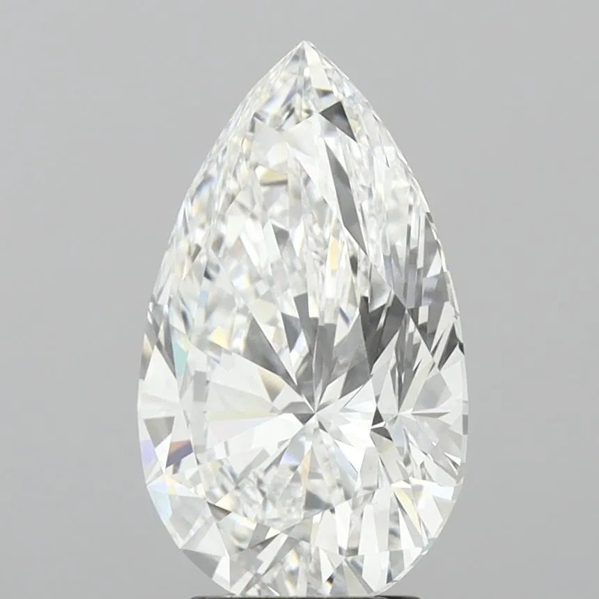 Lab-Grown Pear Diamond - 4.52 Carats, E Color, VVS2 Clarity - Sustainable Luxury and Dazzling Brilliance-IGI·Certified