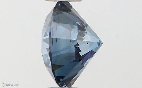 Lab-Grown ROUND Diamond - 0.66 Carat, Fancy Vivid Blue Color, SI2 Clarity | Sustainable Luxury, Dazzling Brilliance | IGI | Certified LG546229925