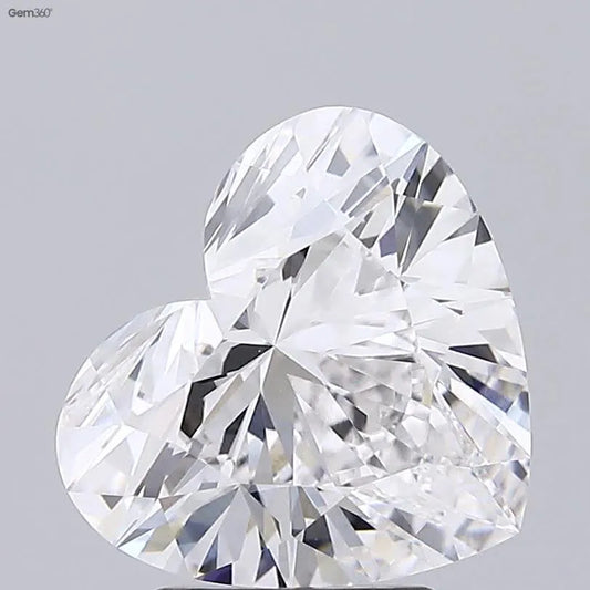 Lab-Grown Heart Diamond - 3.58 Carats, F Color, VVS2 Clarity - Sustainable Luxury and Dazzling Brilliance-IGI·Certified