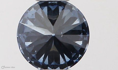 Lab-Grown ROUND Diamond - 0.34 Carat, Fancy Vivid Blue Color, SI1 Clarity | Sustainable Luxury, Dazzling Brilliance | IGI | Certified LG538290477