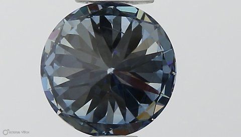 Lab-Grown ROUND Diamond - 0.52 Carat, Fancy Vivid Blue Color, SI1 Clarity | Sustainable Luxury, Dazzling Brilliance | IGI | Certified LG564379588