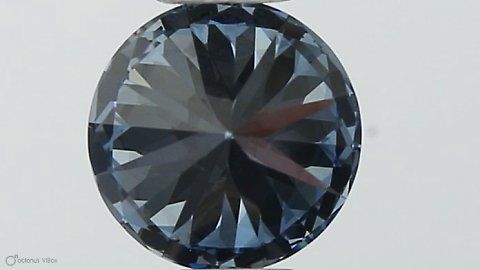 Lab-Grown ROUND Diamond - 0.42 Carat, Fancy Vivid Blue Color, SI1 Clarity | Sustainable Luxury, Dazzling Brilliance | IGI | Certified LG564379279