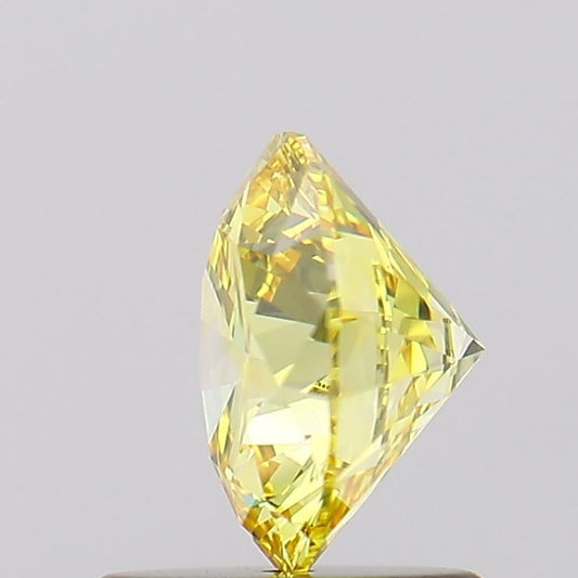 Lab-Grown ROUND Diamond - 1.09 Carat, Fancy Vivid Yellow Color, VVS1 Clarity | Sustainable Luxury, Dazzling Brilliance | IGI | Certified LG628409454