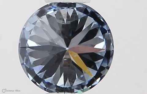 Lab-Grown ROUND Diamond - 0.35 Carat, Fancy Vivid Blue Color, VVS1 Clarity | Sustainable Luxury, Dazzling Brilliance | IGI | Certified LG581331322