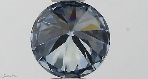 Lab-Grown ROUND Diamond - 0.45 Carat, Fancy Vivid Blue Color, VS1 Clarity | Sustainable Luxury, Dazzling Brilliance | IGI | Certified LG564379316