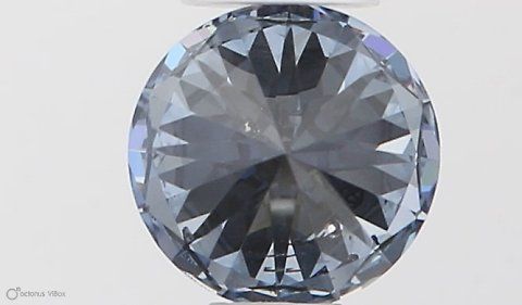 Lab-Grown ROUND Diamond - 0.4 Carat, Fancy Vivid Blue Color, I1 Clarity | Sustainable Luxury, Dazzling Brilliance | IGI | Certified LG553257434