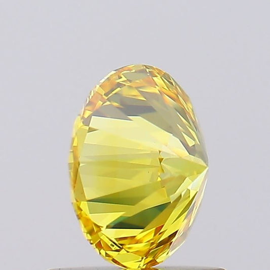 Lab-Grown ROUND Diamond - 1.03 Carat, Fancy Intense Yellow Color, VVS2 Clarity | Sustainable Luxury, Dazzling Brilliance | IGI | Certified LG626491211