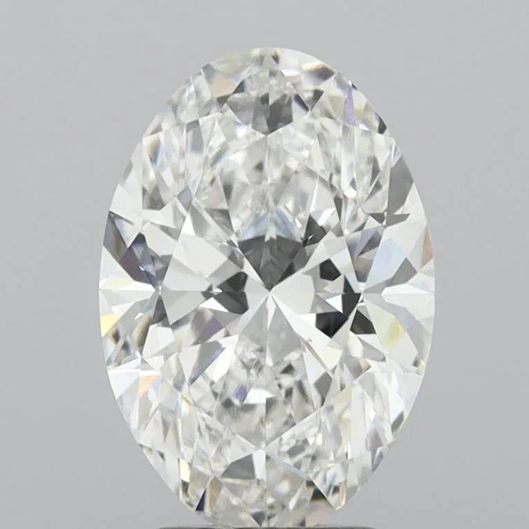 Lab-Grown Oval Diamond - 3.08 Carats, F Color, VVS2 Clarity - Sustainable Luxury and Dazzling Brilliance-IGI·Certified