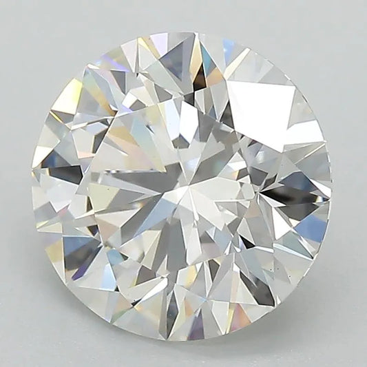 Lab-Grown Round Diamond - 3.09 Carats, F Color, VVS2 Clarity - Sustainable Luxury and Dazzling Brilliance-IGI·Certified