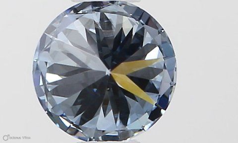 Lab-Grown ROUND Diamond - 0.37 Carat, Fancy Intense Blue Color, IF Clarity | Sustainable Luxury, Dazzling Brilliance | IGI | Certified LG593306168