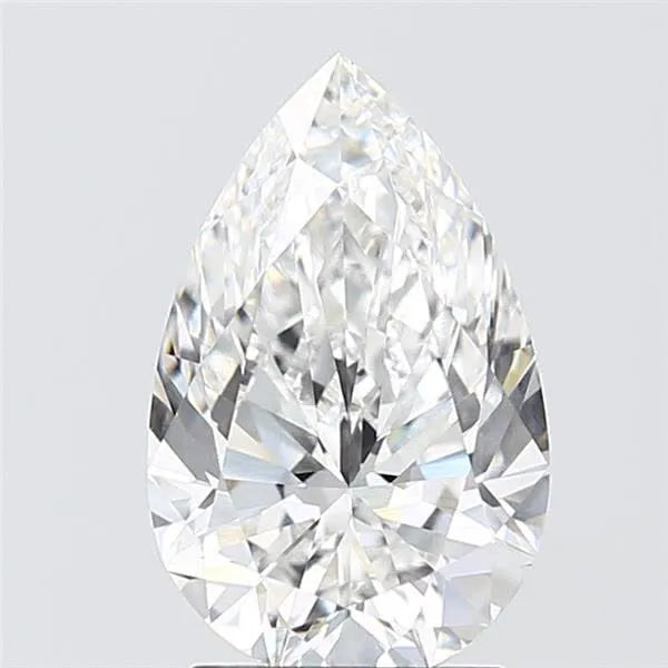 Lab-Grown Pear Diamond - 2.56 Carats, E Color, VVS2 Clarity - Sustainable Luxury and Dazzling Brilliance-IGI·Certified