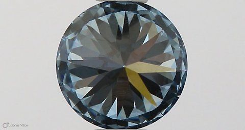 Lab-Grown ROUND Diamond - 0.56 Carat, Fancy Vivid Blue Color, VS2 Clarity | Sustainable Luxury, Dazzling Brilliance | IGI | Certified LG581330982