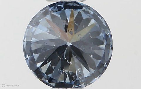 Lab-Grown ROUND Diamond - 0.53 Carat, Fancy Vivid Blue Color, SI2 Clarity | Sustainable Luxury, Dazzling Brilliance | IGI | Certified LG553257555