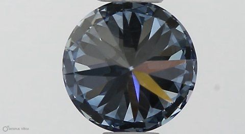 Lab-Grown ROUND Diamond - 0.48 Carat, Fancy Vivid Blue Color, IF Clarity | Sustainable Luxury, Dazzling Brilliance | IGI | Certified LG564379216