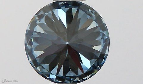 Lab-Grown ROUND Diamond - 0.58 Carat, Fancy Vivid Blue Color, VVS2 Clarity | Sustainable Luxury, Dazzling Brilliance | IGI | Certified LG581330952