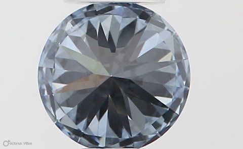 Lab-Grown ROUND Diamond - 0.35 Carat, Fancy Vivid Blue Color, VVS2 Clarity | Sustainable Luxury, Dazzling Brilliance | IGI | Certified LG553257400