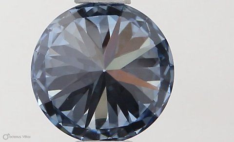 Lab-Grown ROUND Diamond - 0.6 Carat, Fancy Vivid Blue Color, VVS1 Clarity | Sustainable Luxury, Dazzling Brilliance | IGI | Certified LG564379507