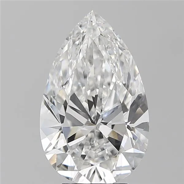 Lab-Grown Pear Diamond - 4 Carats, E Color, VVS2 Clarity - Sustainable Luxury and Dazzling Brilliance-IGI·Certified