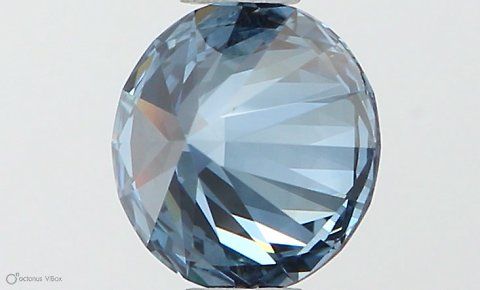 Lab-Grown ROUND Diamond - 0.6 Carat, Fancy Vivid Blue Color, VS2 Clarity | Sustainable Luxury, Dazzling Brilliance | IGI | Certified LG538290391