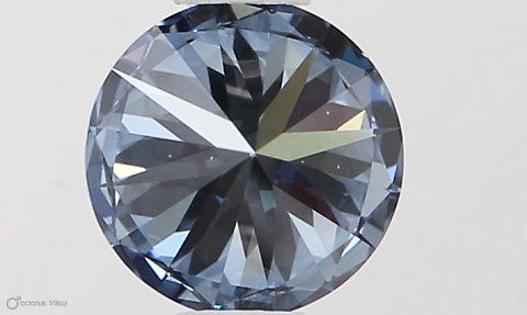 Lab-Grown ROUND Diamond - 0.52 Carat, Fancy Vivid Blue Color, VVS2 Clarity | Sustainable Luxury, Dazzling Brilliance | IGI | Certified LG581331293