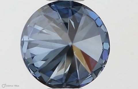 Lab-Grown ROUND Diamond - 0.55 Carat, Fancy Vivid Blue Color, SI2 Clarity | Sustainable Luxury, Dazzling Brilliance | IGI | Certified LG538290343