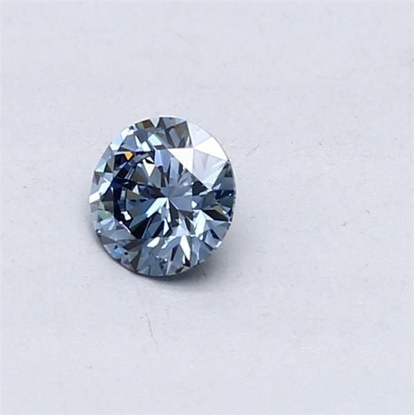 Lab-Grown ROUND Diamond - 0.3 Carat, Fancy Vivid Blue Color, VS2 Clarity | Sustainable Luxury, Dazzling Brilliance | IGI | Certified LG546229936