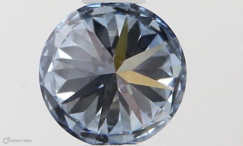 Lab-Grown ROUND Diamond - 0.5 Carat, Fancy Vivid Blue Color, VVS2 Clarity | Sustainable Luxury, Dazzling Brilliance | IGI | Certified LG581331378