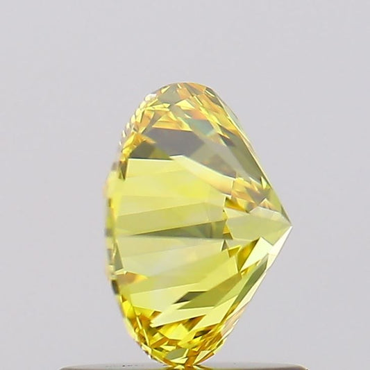 Lab-Grown ROUND Diamond - 1.06 Carat, Fancy Vivid Yellow Color, VVS2 Clarity | Sustainable Luxury, Dazzling Brilliance | IGI | Certified LG628409461