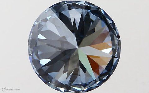 Lab-Grown ROUND Diamond - 1.02 Carat, Fancy Vivid Blue Color, VS1 Clarity | Sustainable Luxury, Dazzling Brilliance | IGI | Certified LG581331292