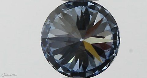 Lab-Grown ROUND Diamond - 0.45 Carat, Fancy Vivid Blue Color, VS2 Clarity | Sustainable Luxury, Dazzling Brilliance | IGI | Certified LG564379138