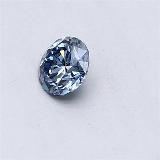 Lab-Grown ROUND Diamond - 0.31 Carat, Fancy Vivid Blue Color, VS2 Clarity | Sustainable Luxury, Dazzling Brilliance | IGI | Certified LG553257456