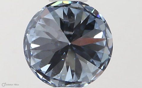 Lab-Grown ROUND Diamond - 0.51 Carat, Fancy Intense Blue Color, VS2 Clarity | Sustainable Luxury, Dazzling Brilliance | IGI | Certified LG581331307