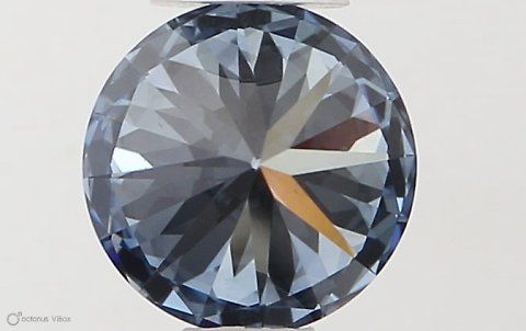 Lab-Grown ROUND Diamond - 0.52 Carat, Fancy Intense Blue Color, VS2 Clarity | Sustainable Luxury, Dazzling Brilliance | IGI | Certified LG564379462