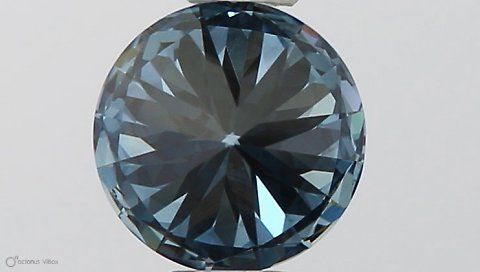 Lab-Grown ROUND Diamond - 0.5 Carat, Fancy Vivid Blue Color, VS2 Clarity | Sustainable Luxury, Dazzling Brilliance | IGI | Certified LG581330967