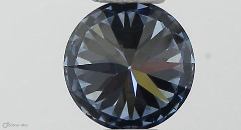 Lab-Grown ROUND Diamond - 0.35 Carat, Fancy Vivid Blue Color, VS2 Clarity | Sustainable Luxury, Dazzling Brilliance | IGI | Certified LG553257396