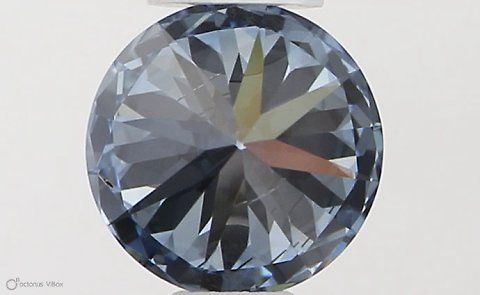 Lab-Grown ROUND Diamond - 0.52 Carat, Fancy Vivid Blue Color, SI1 Clarity | Sustainable Luxury, Dazzling Brilliance | IGI | Certified LG564379567