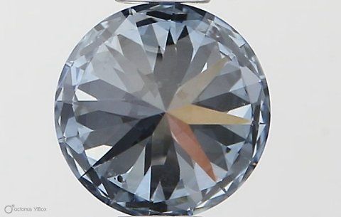 Lab-Grown ROUND Diamond - 0.54 Carat, Fancy Vivid Blue Color, SI1 Clarity | Sustainable Luxury, Dazzling Brilliance | IGI | Certified LG564379197