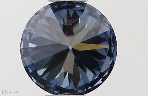 Lab-Grown ROUND Diamond - 0.5 Carat, Fancy Vivid Blue Color, SI1 Clarity | Sustainable Luxury, Dazzling Brilliance | IGI | Certified LG538290358