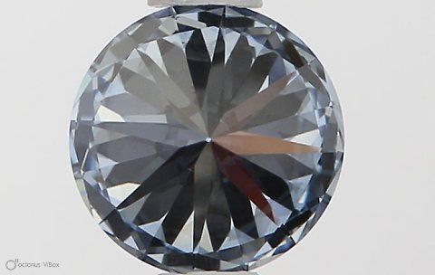 Lab-Grown ROUND Diamond - 0.55 Carat, Fancy Vivid Blue Color, VS2 Clarity | Sustainable Luxury, Dazzling Brilliance | IGI | Certified LG581331234