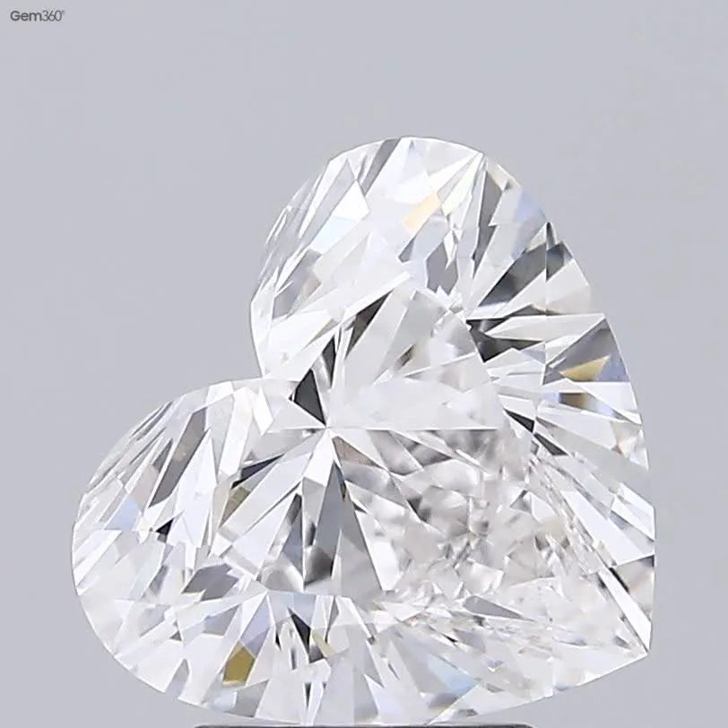 Lab-Grown Heart Diamond - 3.58 Carats, F Color, VVS2 Clarity - Sustainable Luxury and Dazzling Brilliance-IGI·Certified