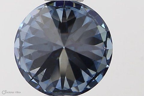 Lab-Grown ROUND Diamond - 0.58 Carat, Fancy Vivid Blue Color, VS2 Clarity | Sustainable Luxury, Dazzling Brilliance | IGI | Certified LG564379541