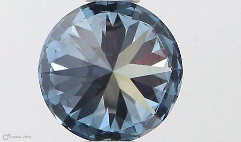 Lab-Grown ROUND Diamond - 0.6 Carat, Fancy Vivid Blue Color, IF Clarity | Sustainable Luxury, Dazzling Brilliance | IGI | Certified LG564379276